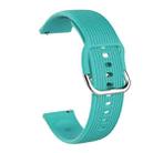 20mm Vertical Texture Silicone Watch Band(Mint Green) - 1