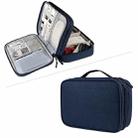 SM02S Double-layer Multifunctional Digital Accessory Storage Bag(Navy Blue) - 1