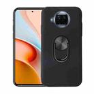 For Xiaomi Redmi Note 9 Pro 5G 360 Rotary Multifunctional Stent PC+TPU Case with Magnetic Invisible Holder(Black) - 1