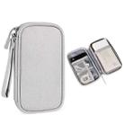 SM03 Multifunctional Digital Accessories Storage Bag with Lanyard(Gray) - 1