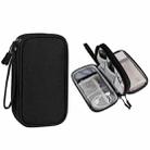 SM05 Double-layer Digital Accessory Storage Bag with Lanyard(Black) - 1