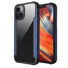 Iron Man Series Metal PC + TPU Protective Case For iPhone 13 mini(Navy Blue) - 1