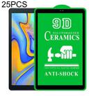 For Samsung Galaxy Tab A 10.5 2018 T590/T595 25 PCS 9D Full Screen Full Glue Ceramic Film - 1