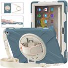 For Amazon Kindle Fire HD 10 2021 Silicone + PC Protective Case with Holder & Shoulder Strap(Cornflower Blue) - 1