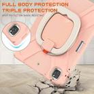 For iPad Pro 12.9 2022 / 2021 Silicone + PC Protective Tablet Case with Holder & Shoulder Strap(Rose Gold) - 5