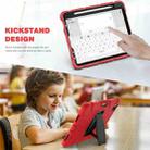 For iPad Pro 11 2022 / 2021 / 2020 / 2018 3-Layer Protection Screen Frame + PC + Silicone Shockproof Combination Tablet Case with Holder(Red+Black) - 5