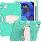 3-Layer PC + Silicone Shockproof Tablet Case with Holder For iPad Air 2020 / 2022 10.9 / Pro 11 2022 / 2021 / 2020 / 2018(Mint Green) - 1
