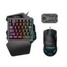 HXSJ V100+J900+P8 One-handed Keyboard + Programming Gaming Mouse + Keyboard Mouse Converter Set - 1