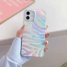 IMD Laser Pattern TPU Protective Case For iPhone 12 mini(Zebra) - 1