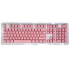 HXSJ P9 104 Keys PBT Color Mechanical Keyboard Keycaps(Pink) - 1