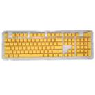 HXSJ P9 104 Keys PBT Color Mechanical Keyboard Keycaps(Yellow) - 1