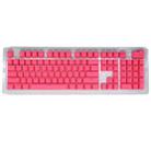 HXSJ P9 104 Keys PBT Color Mechanical Keyboard Keycaps(Rose Red) - 1