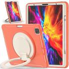 Shockproof TPU + PC Protective Case with 360 Degree Rotation Foldable Handle Grip Holder & Pen Slot For iPad Pro 12.9 2020 / 2018(Living Coral) - 2