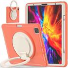 Shockproof TPU + PC Protective Case with 360 Degree Rotation Foldable Handle Grip Holder & Pen Slot For iPad Pro 12.9 2020 / 2018(Living Coral) - 3