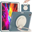 Shockproof TPU + PC Protective Case with 360 Degree Rotation Foldable Handle Grip Holder & Pen Slot For iPad Pro 12.9 2020 / 2018(Cornflower Blue) - 1