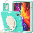 Shockproof TPU + PC Protective Case with 360 Degree Rotation Foldable Handle Grip Holder & Pen Slot For iPad Pro 12.9 2020 / 2018(Mint Green) - 3
