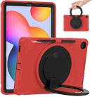 Shockproof TPU + PC Protective Case with 360 Degree Rotation Foldable Handle Grip Holder & Pen Slot For Samsung Galaxy Tab S6 Lite 10.4 inch P610(Red) - 1