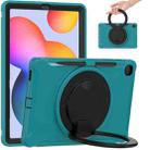 Shockproof TPU + PC Protective Case with 360 Degree Rotation Foldable Handle Grip Holder & Pen Slot For Samsung Galaxy Tab S6 Lite 10.4 inch P610(Blue) - 1