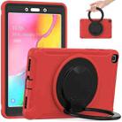 Shockproof TPU + PC Protective Case with 360 Degree Rotation Foldable Handle Grip Holder & Pen Slot For Samsung Galaxy Tab A 8.0 2019 T290(Red) - 1