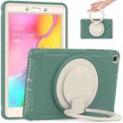 Shockproof TPU + PC Protective Case with 360 Degree Rotation Foldable Handle Grip Holder & Pen Slot For Samsung Galaxy Tab A 8.0 2019 T290(Emmerald Green) - 1