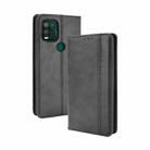 For Motorola Moto G Stylus 5G 2021 Magnetic Buckle Retro Crazy Horse Texture Horizontal Flip Leather Case with Holder & Card Slots & Photo Frame(Black) - 1