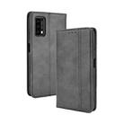 For Blackview A90 Magnetic Buckle Retro Crazy Horse Texture Horizontal Flip Leather Case with Holder & Card Slots & Photo Frame(Black) - 1