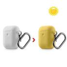 Discoloration in Sun Silicone Protective Case Cover for AirPods 1/2(White to Yellow) - 1