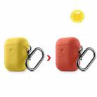 Discoloration in Sun Silicone Protective Case Cover for AirPods 1/2(Yellow to Red) - 1