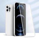 For iPhone 12 Pro TOTUDESIGN AA-172 Dazzling Series Frosted PC Case with Tempered Glass Film(White) - 1