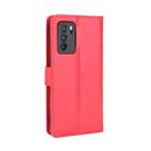For OPPO Reno6 Pro 5G Crazy Horse Texture Horizontal Flip Leather Case with Holder & Card Slots & Lanyard(Red) - 3