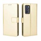 For OPPO Reno6 Pro 5G Crazy Horse Texture Horizontal Flip Leather Case with Holder & Card Slots & Lanyard(Gold) - 1