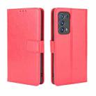 For OPPO Reno6 Pro+ 5G Crazy Horse Texture Horizontal Flip Leather Case with Holder & Card Slots & Lanyard(Red) - 1