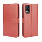 For vivo V21e 4G / Y73 2021 Crazy Horse Texture Horizontal Flip Leather Case with Holder & Card Slots & Lanyard(Brown) - 1