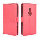 For Fujitsu Arrows BZ02/Be4 Plus/F-41B Crazy Horse Texture Horizontal Flip Leather Case with Holder & Card Slots & Lanyard(Red) - 1