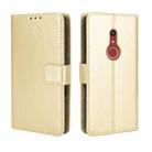 For Fujitsu Arrows BZ02/Be4 Plus/F-41B Crazy Horse Texture Horizontal Flip Leather Case with Holder & Card Slots & Lanyard(Gold) - 1