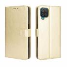 For Samsung Galaxy M32 Crazy Horse Texture Horizontal Flip Leather Case with Holder & Card Slots & Lanyard(Gold) - 1