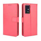 For ZTE Axon 30 Pro 5G Crazy Horse Texture Horizontal Flip Leather Case with Holder & Card Slots & Lanyard(Red) - 1