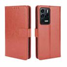 For ZTE Axon 30 Ultra 5G Crazy Horse Texture Horizontal Flip Leather Case with Holder & Card Slots & Lanyard(Brown) - 1