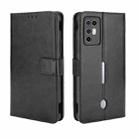 For ZTE Nubia Red Magic 6R Crazy Horse Texture Horizontal Flip Leather Case with Holder & Card Slots & Lanyard(Black) - 1