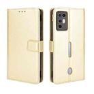 For ZTE Nubia Red Magic 6R Crazy Horse Texture Horizontal Flip Leather Case with Holder & Card Slots & Lanyard(Gold) - 1