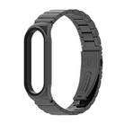 For Xiaomi Mi Band 6 / 5 / 4 / 3 Mijobs Metal CS Bamboo Joint Stainless Steel Watch Band(Black) - 1