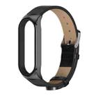 For Xiaomi Mi Band 6 / 5 / 4 / 3 Mijobs CS Microfiber Leather Watch Band(Black) - 1