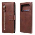 For Xiaomi Mi 11 Ultra Fashion Calf Texture Zipper Horizontal Flip Leather Case with Holder & Card Slots & Wallet(Brown) - 1