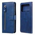 For Xiaomi Mi 11 Ultra Fashion Calf Texture Zipper Horizontal Flip Leather Case with Holder & Card Slots & Wallet(Blue) - 1