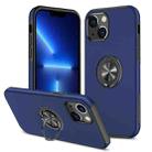 For iPhone 13 Pro Max Magnetic Ring Kickstand Shockproof Phone Case (Blue) - 1