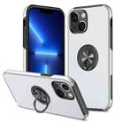 For iPhone 13 Pro Max Magnetic Ring Kickstand Shockproof Phone Case (Silver) - 1