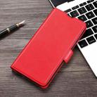 For OnePlus 9 Pro Ultra-thin Voltage Side Buckle PU + TPU Horizontal Flip Leather Case with Holder & Card Slot(Red) - 1