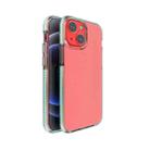 For iPhone 13 mini TPU Double-color Shockproof Protective Case (Mint Green) - 1