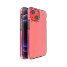 For iPhone 13 mini TPU Double-color Shockproof Protective Case (Rose Red) - 1