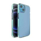 For iPhone 13 TPU Double-color Shockproof Protective Case(Mint Green) - 1